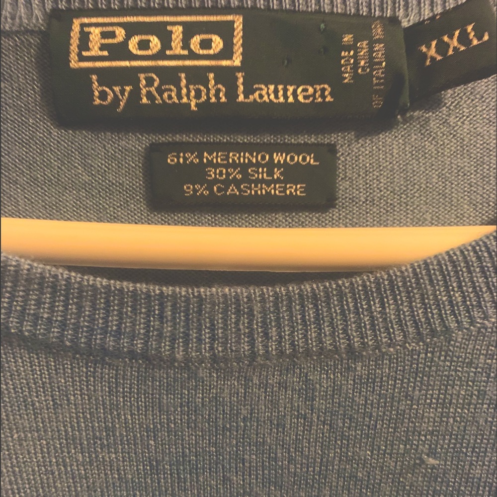 Merino wool/ Cashmere Ralph Lauren polo sweater